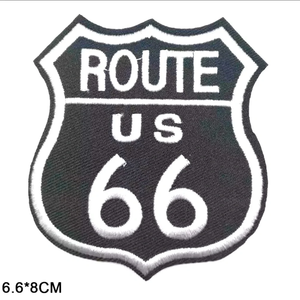 Route 66 Iron On Patch - Picture 2 of 2